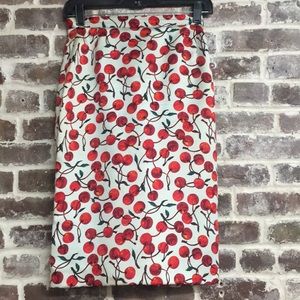 90s dolce and gabbana cherry skirt